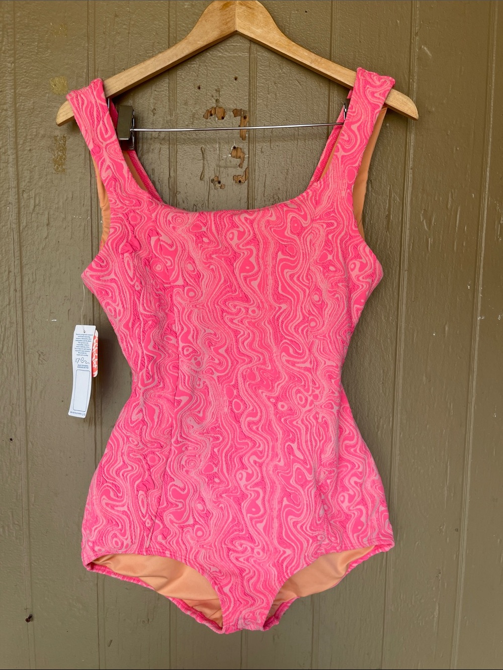 Free People Movement X Seea One -Piece Bathing Suit in Pink Glow Size XL - Picture 2 of 10